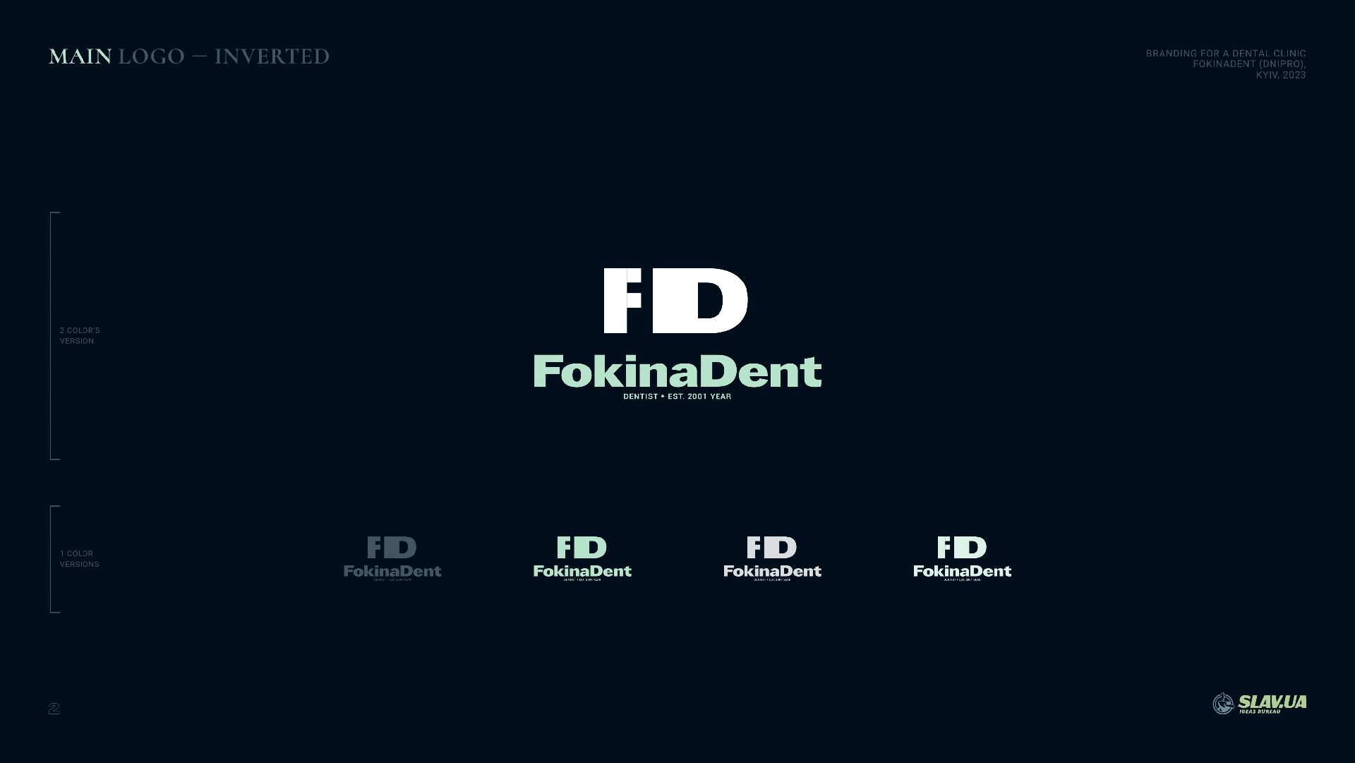 Дизайн для FokinaDent — логотип, персонаж, корпоративні відео-поздоровлення, шаблони для Iнстаграм та міні-брендбук — Бюро Iдей Slav.ua