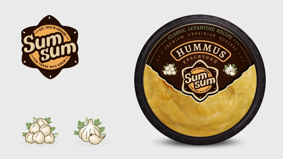 Лого, ілюстрації та концепт пакування «SumSum»
