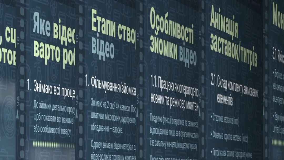 Монтаж відео для реклами складної послуги — Бюро Ідей Slav.ua